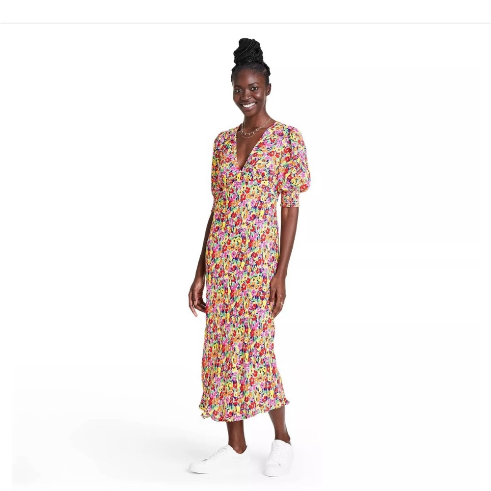RIXO x Target Colorful Floral Pattern Dress